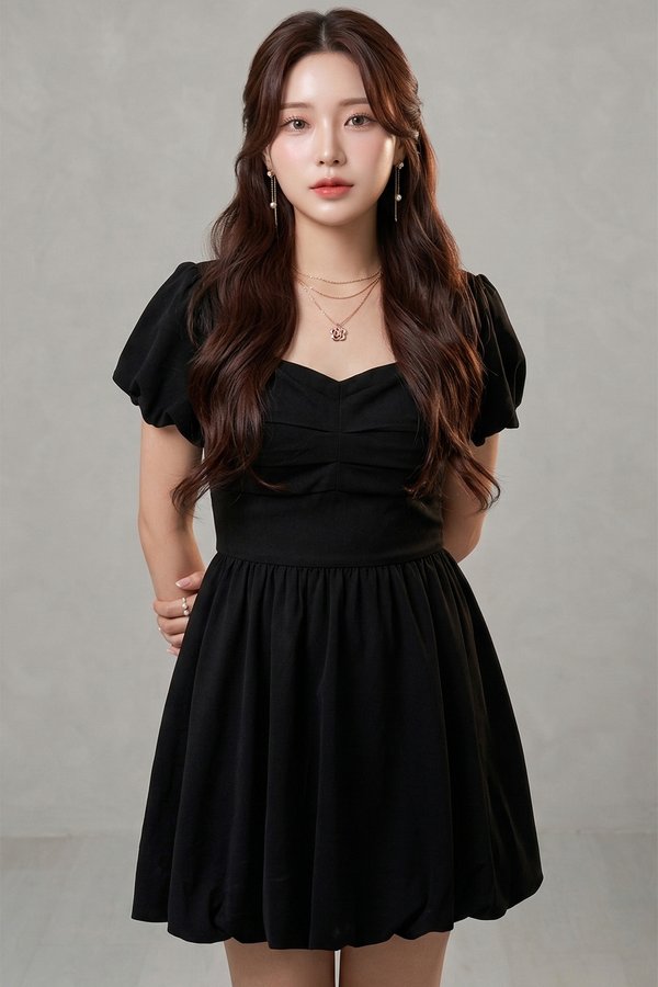 Katelyn Romper Dress Black