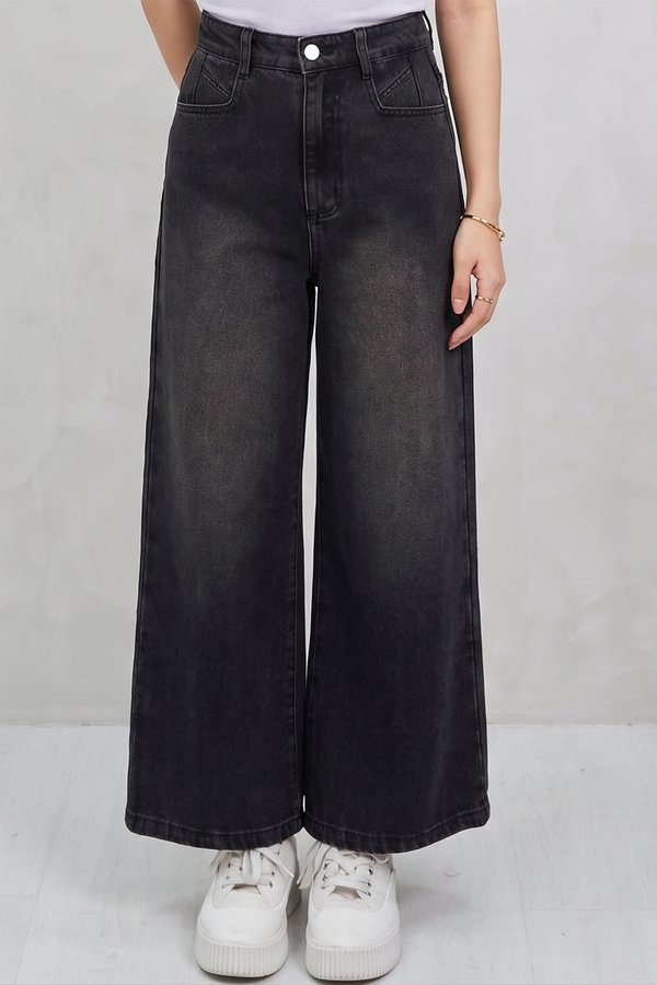 Kelia Denim Jeans Black Acid