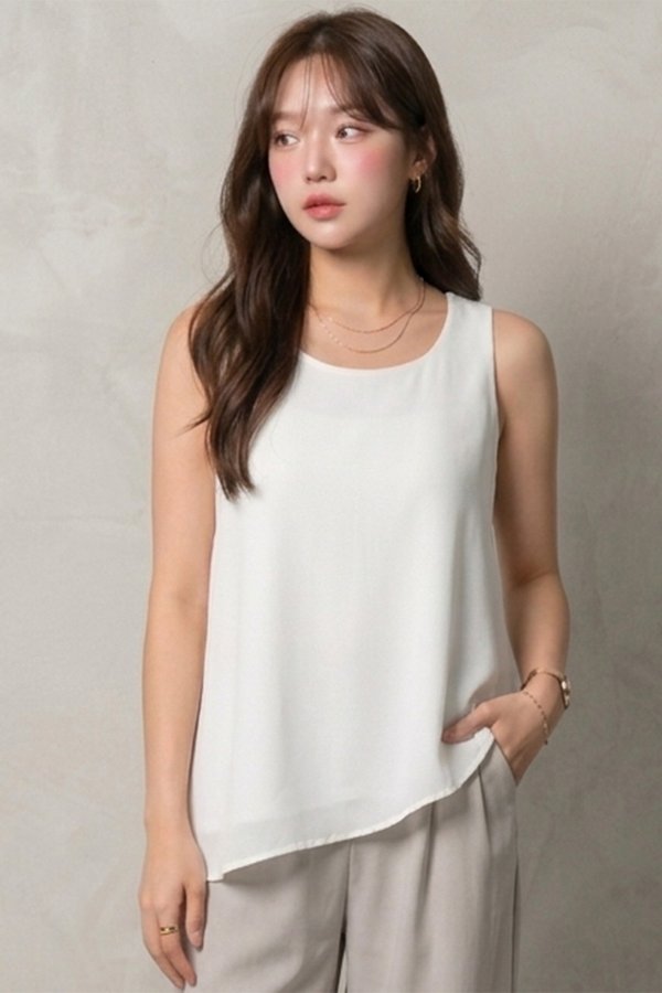 Charlene Top White
