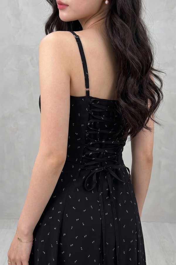 Aletta Dress Mini Bud Black