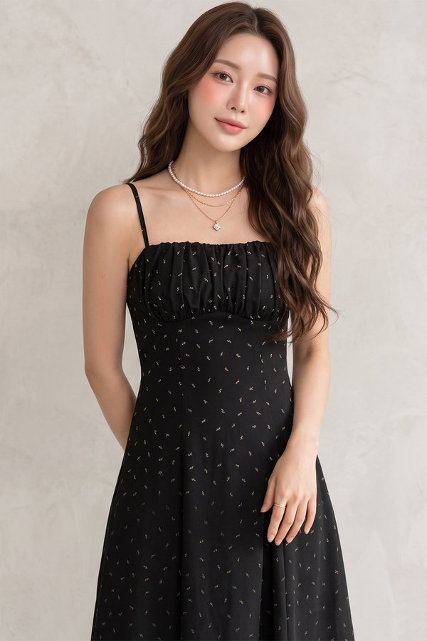 Aletta Dress Mini Bud Black