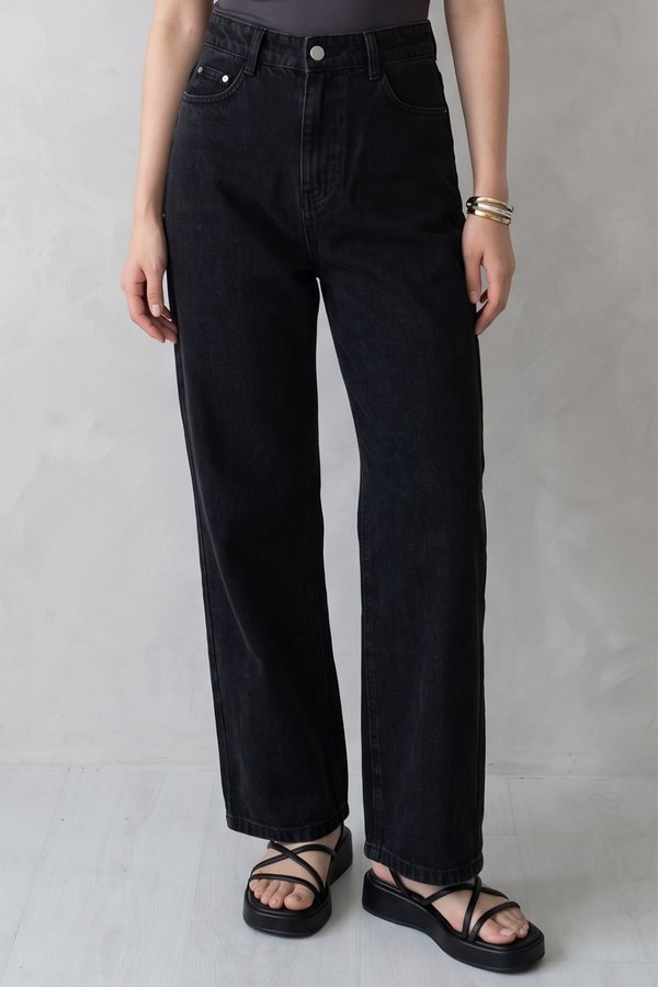 Emory Denim Jeans Black Acid