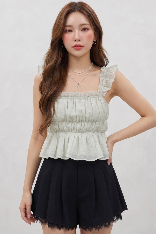 Eula Top Apple Green Botanical