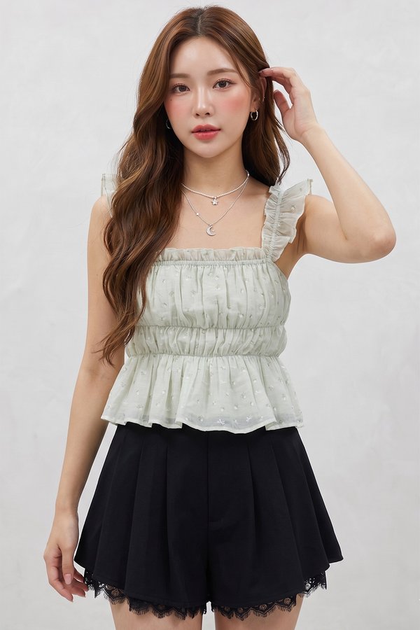 Eula Top Apple Green Botanical
