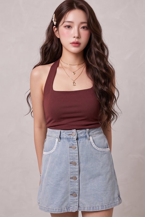 Suri Denim Skorts Light Wash