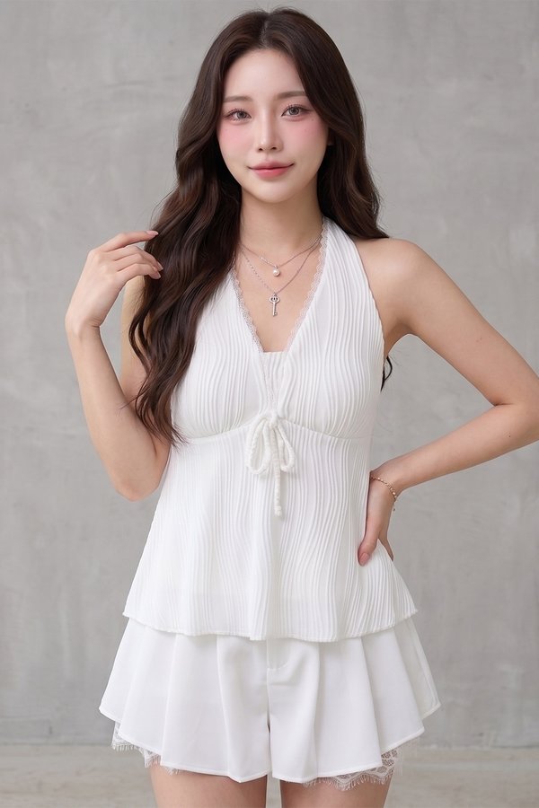 Paige Padded Top White