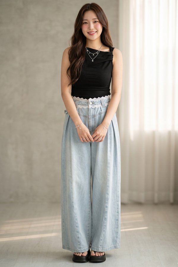 Cecilla Padded Top Black *TOFU*