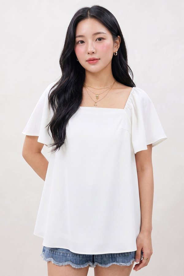 Sarina Top White
