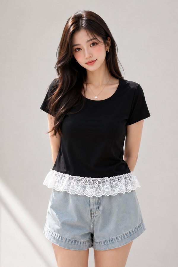 Edeena Non-Padded Top Black *PLUSH*