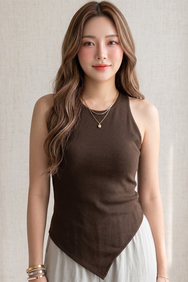 Cassandra Padded Top Dark Cocoa *PLUSH*