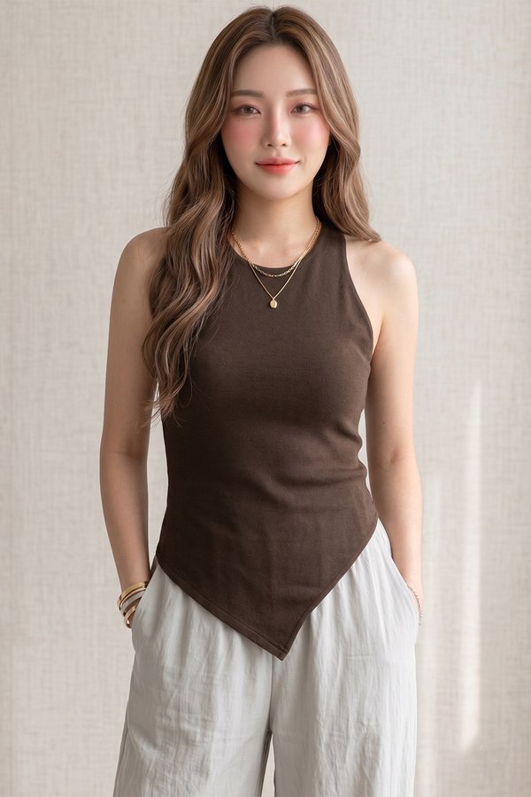 Cassandra Padded Top Dark Cocoa *PLUSH*