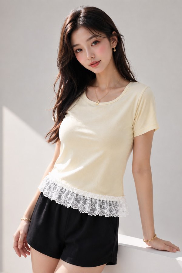 Edeena Non-Padded Top Buttermilk *PLUSH*