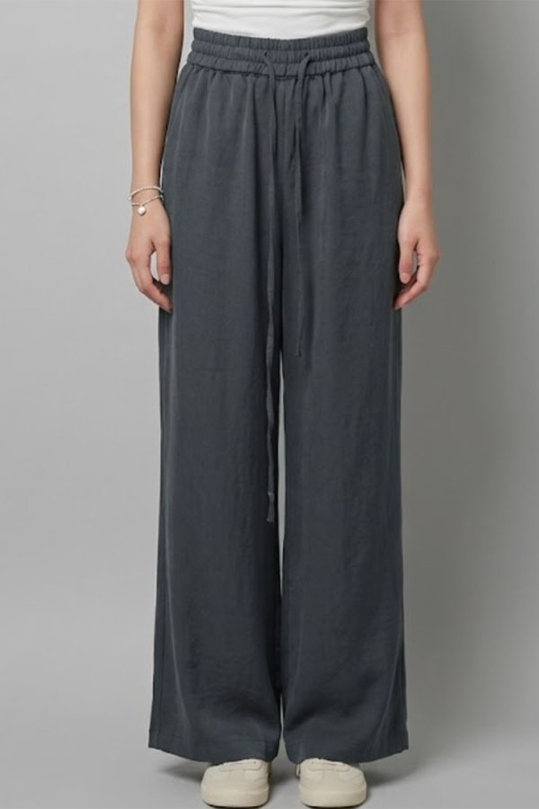 Leda Linen Pants Ash Teal