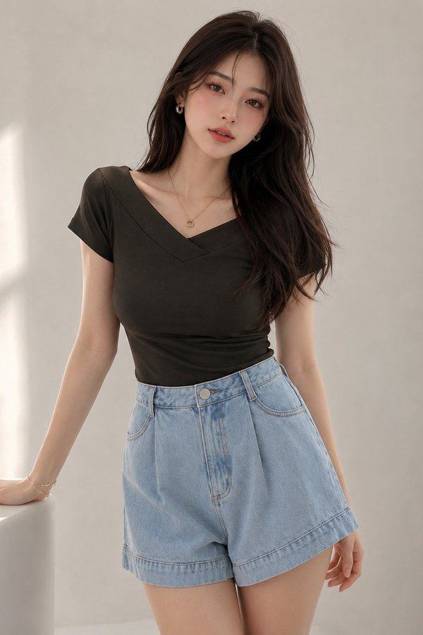Oleander Padded Top Fossil Olive *PLUSH*