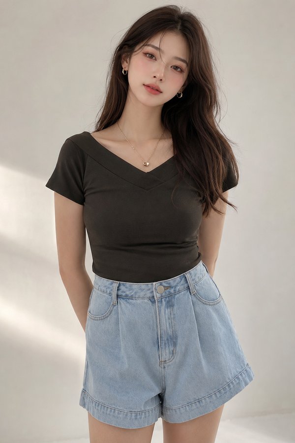 Oleander Padded Top Fossil Olive *PLUSH*