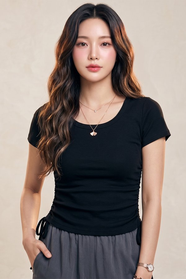 Tammie Padded Top Black *PLUSH*