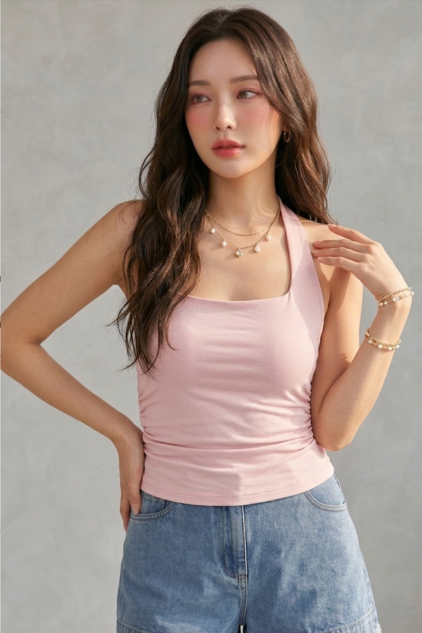 Azura Padded Top Baby Pink *PLUSH*