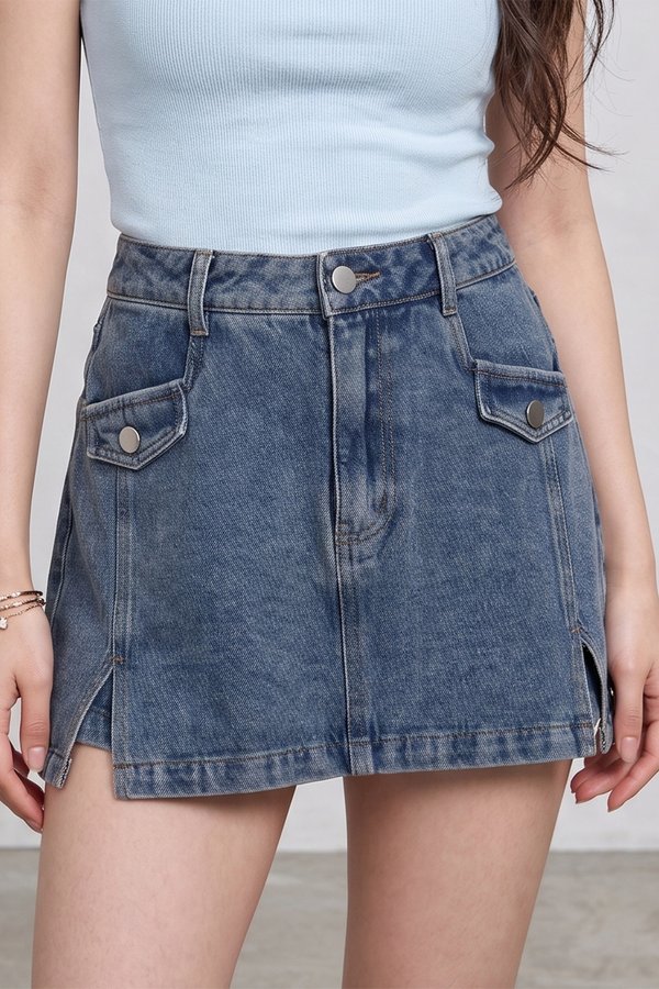 Avalon Denim Skorts/Shorts Stone Wash