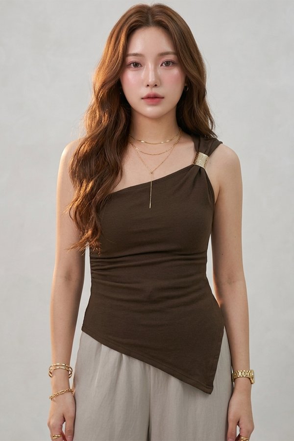 Luna Padded Top Dark Cocoa *PLUSH*