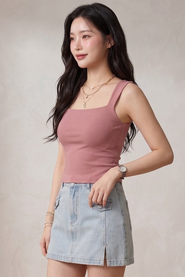 Uma Padded Top Rosewood *PLUSH*