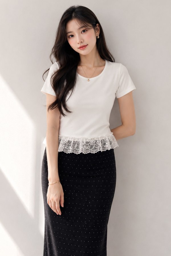 Edeena Non-Padded Top White *PLUSH*