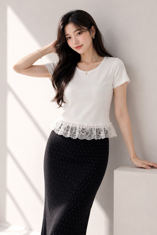 Edeena Non-Padded Top White *PLUSH*