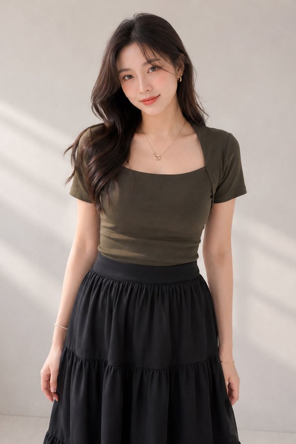 Sorra Padded Top Ash Brown *PLUSH*
