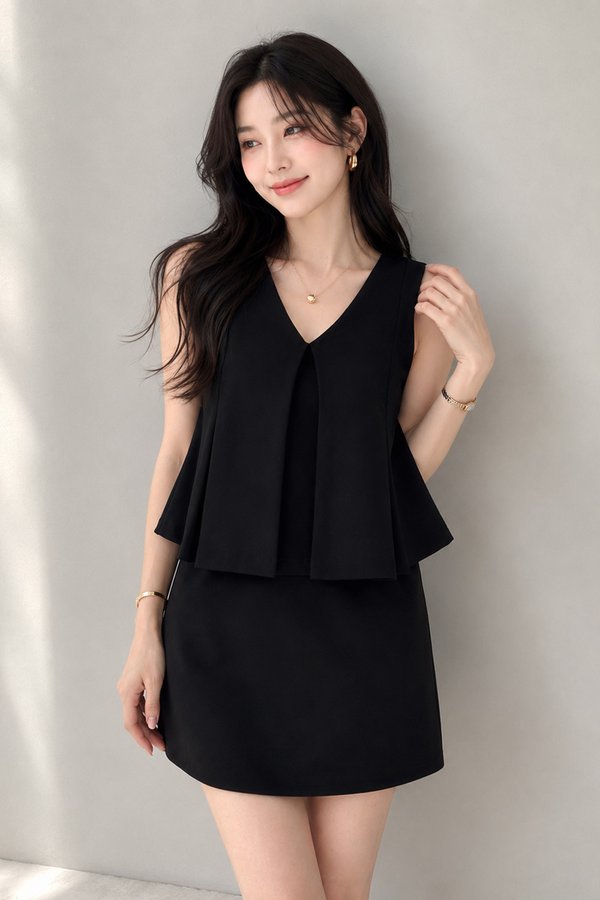 Nya Padded Top Black