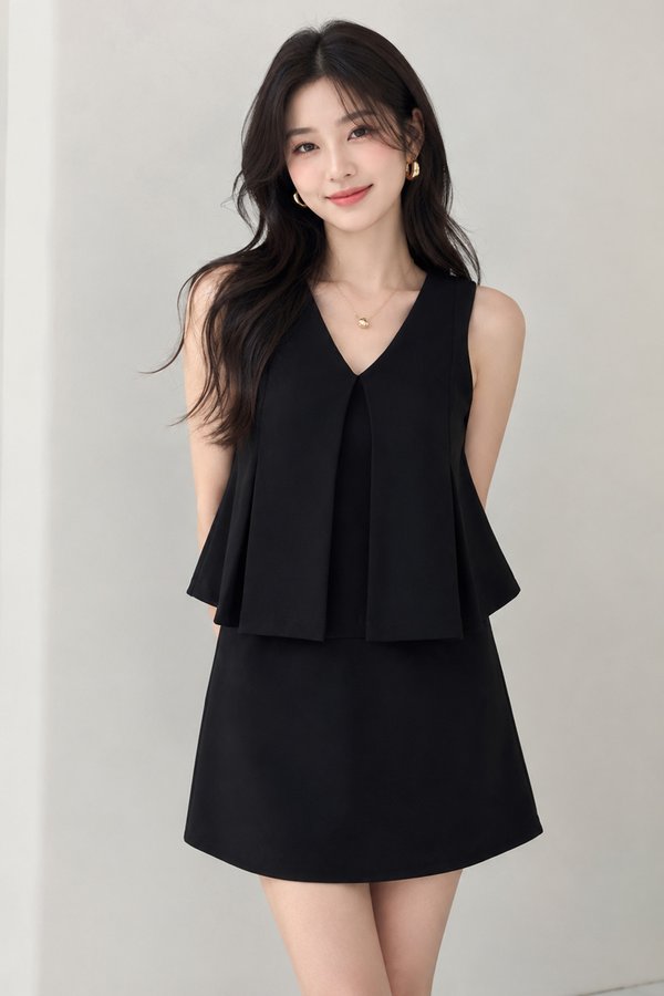 Nya Padded Top Black