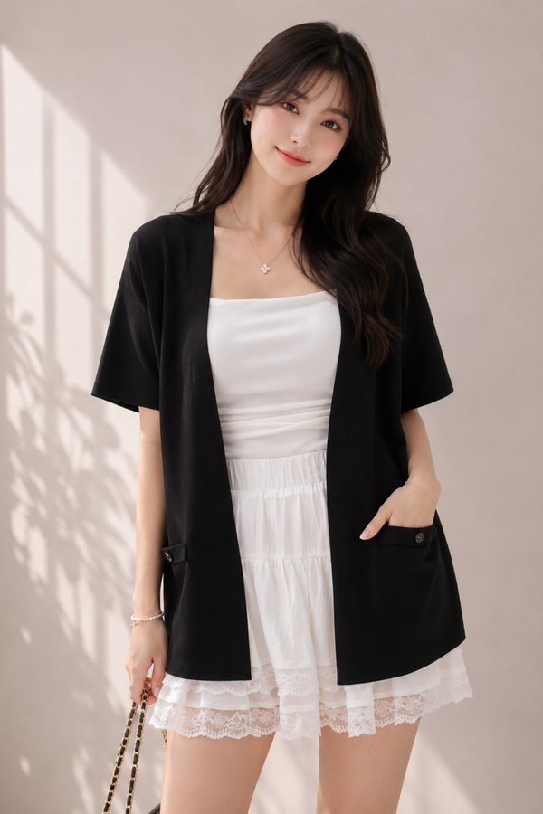 Nomi Kimono Cardi Black