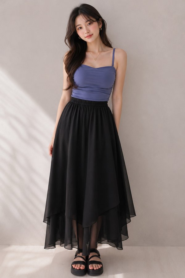 Herina Flowy Skirt Black