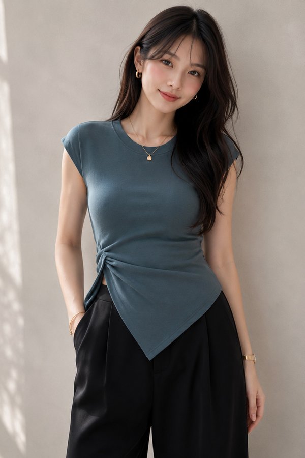 Brissa Padded Top Dusty Peacock *PLUSH*