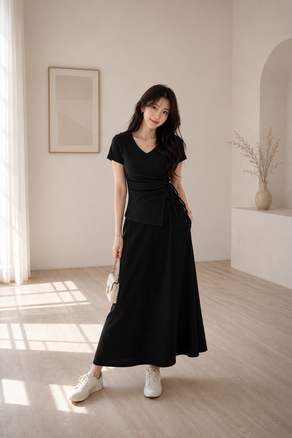 Lucia Padded Top Black *PLUSH*