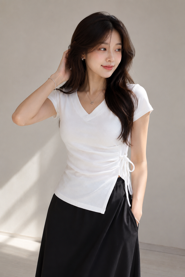 Lucia Padded Top White *PLUSH*