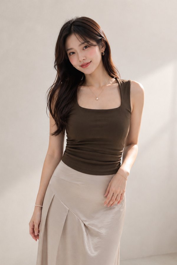 Tasha Padded Top Dark Cocoa *PLUSH*