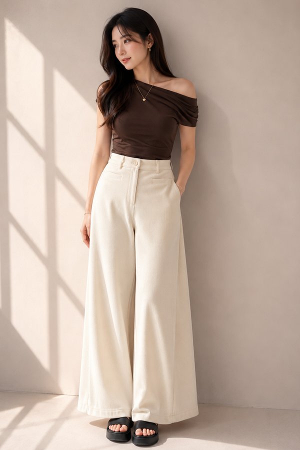 Phyllis Corduroy Pants Cream
