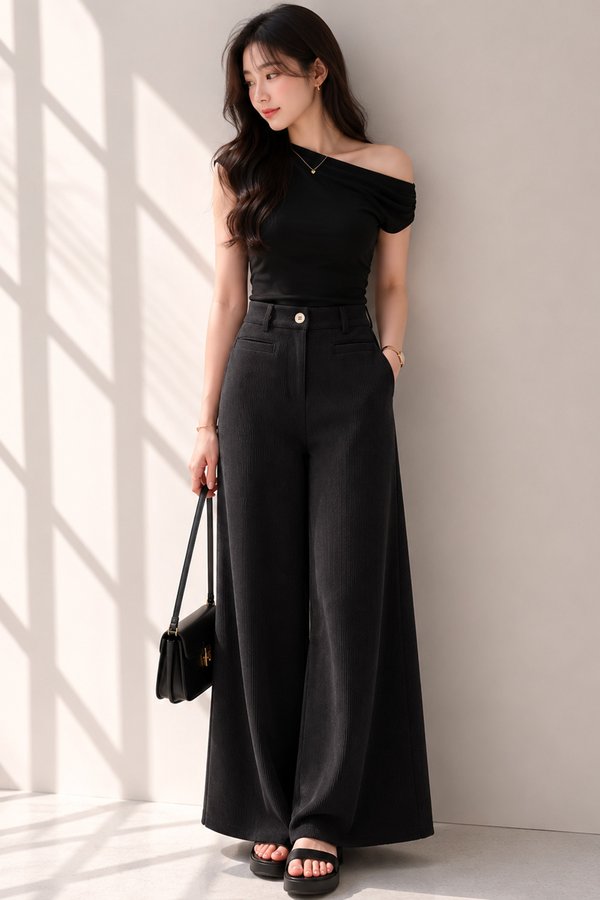 Phyllis Corduroy Pants Black