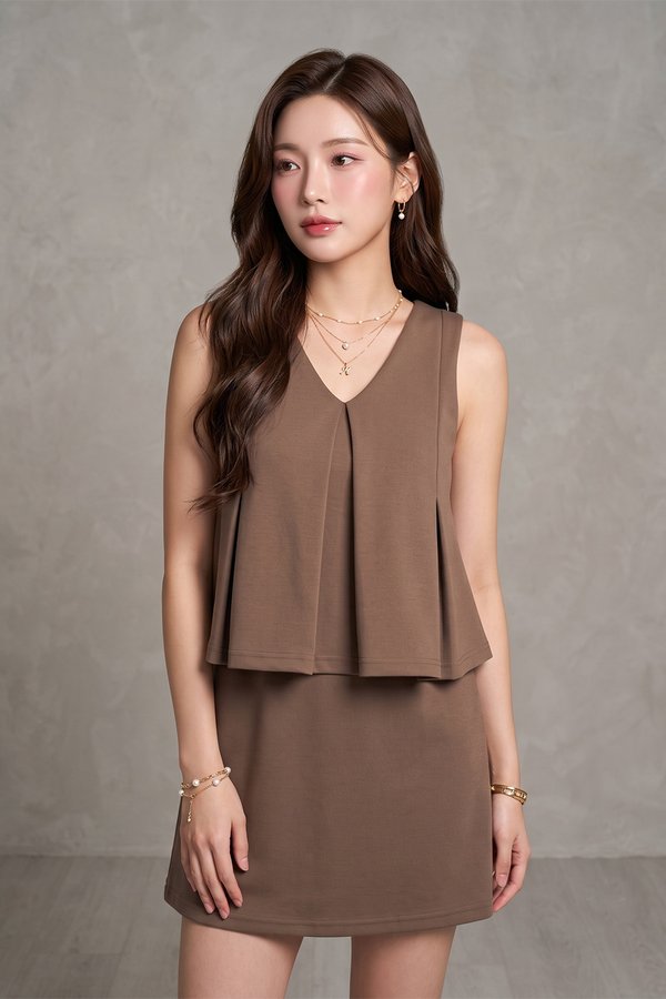 Nya Padded Top Khaki