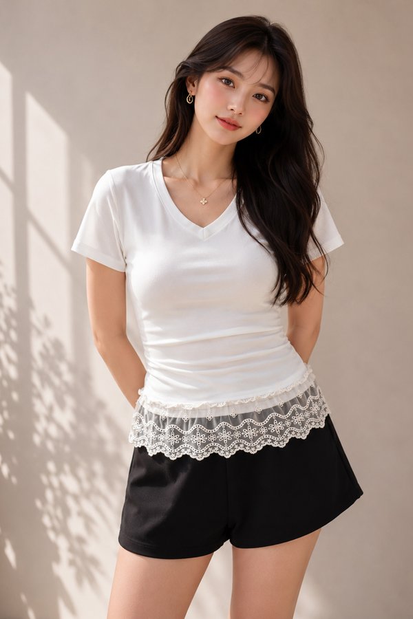 Neva Padded Top White *PLUSH*