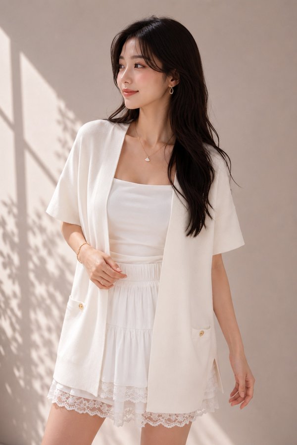 Nomi Kimono Cardi White