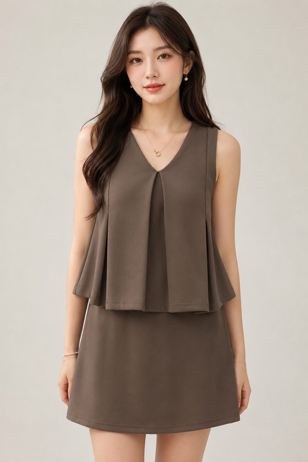 Nya Padded Top Khaki