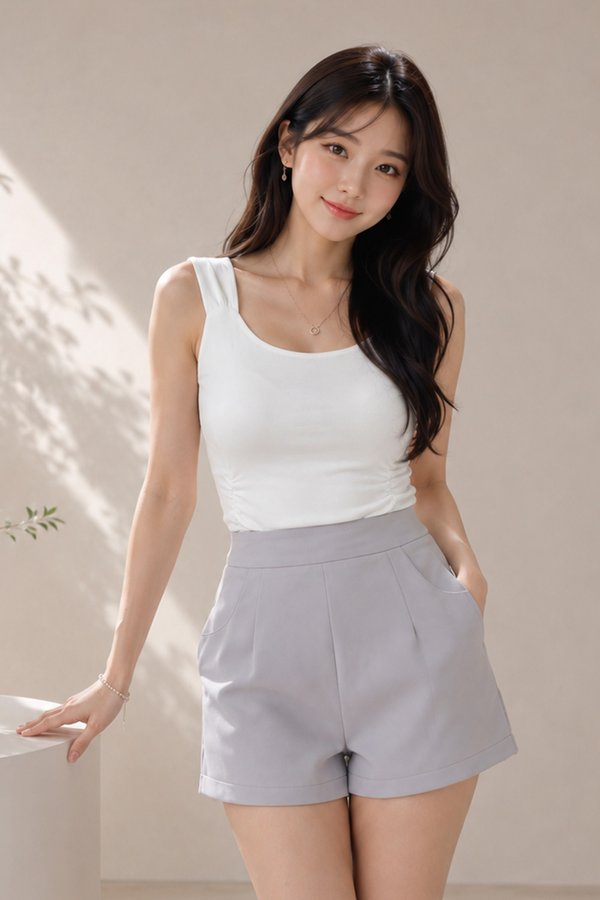 Torri Shorts Light Grey