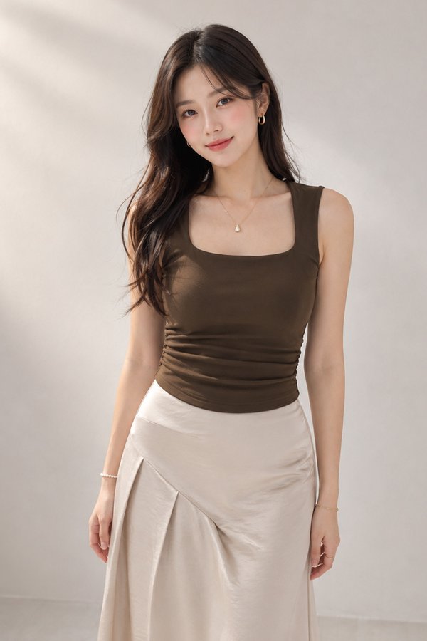 Tasha Padded Top Dark Cocoa *PLUSH*