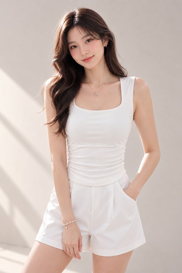 Tasha Padded Top White *PLUSH*
