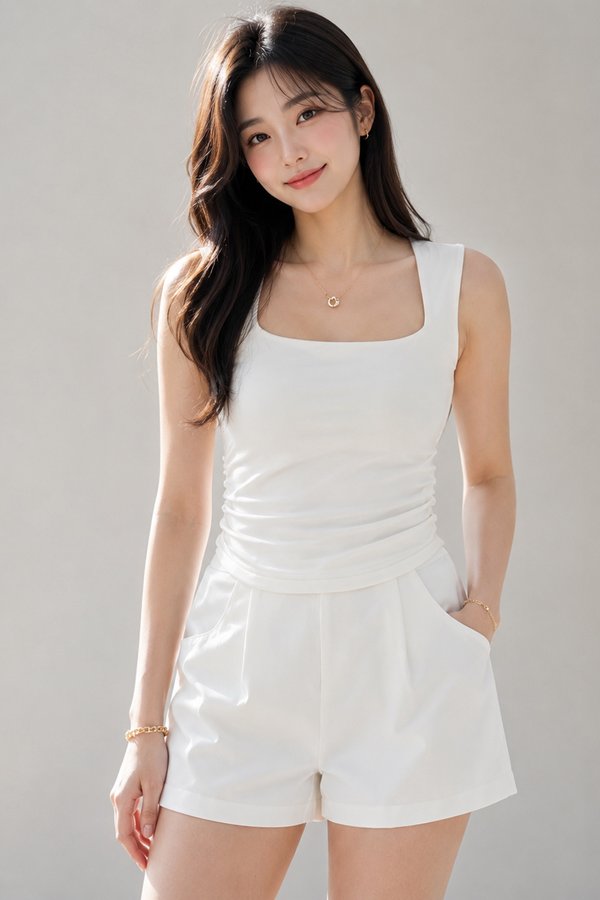 Tasha Padded Top White *PLUSH*