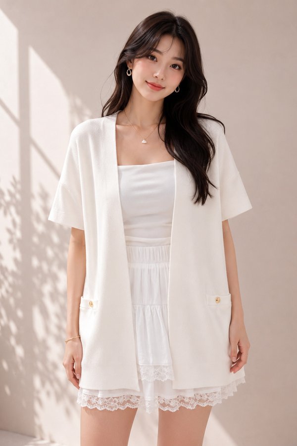 Nomi Kimono Cardi White