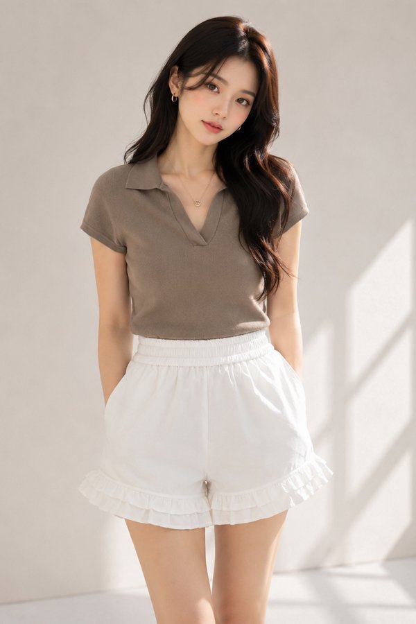 Bermin Knit Top Taupe