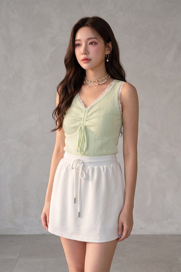 Senie Rib Knit Top Melon