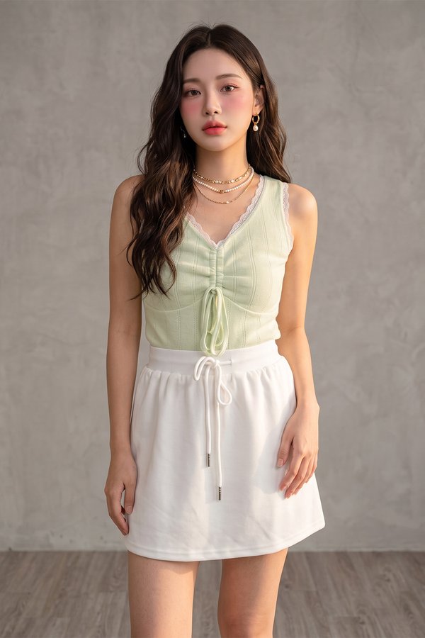 Senie Rib Knit Top Melon