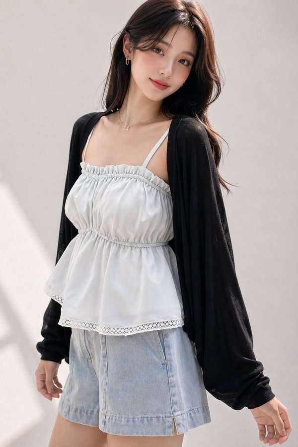 Anise Bolero Cardi Black